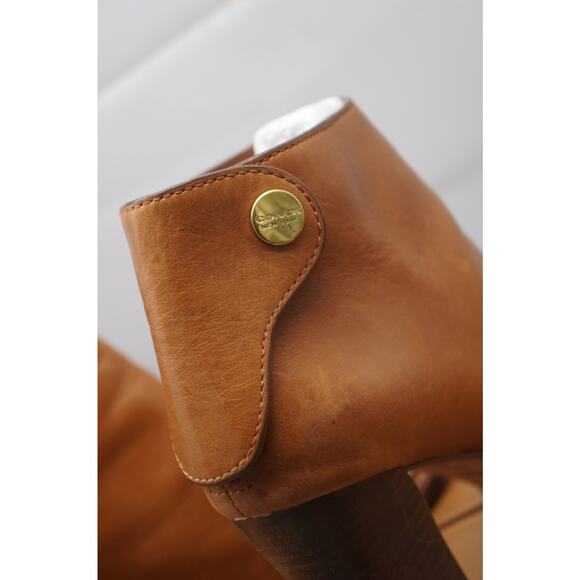 Coach Labelle British Tan New Calf Leather Heel Booties Womens 8B - Picture 10 of 13